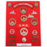Board of Badges Relating to the South Wales Borderers Regiment