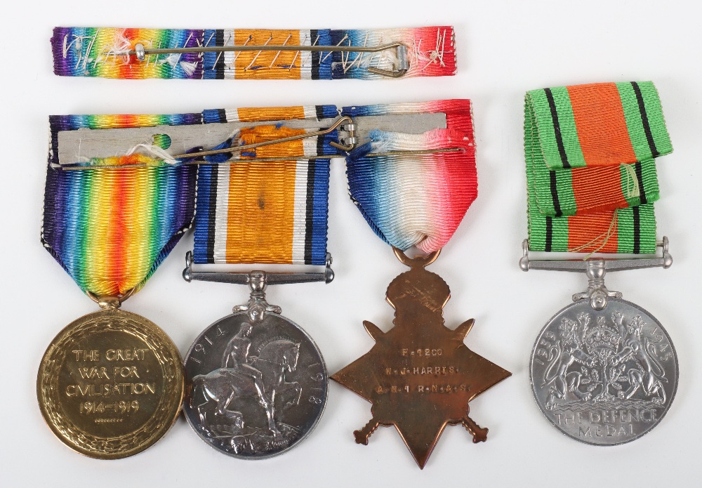 Great War Medal Group of Four to a Member of the Royal Naval Air Service Who Served in Armoured Cars - Image 3 of 7