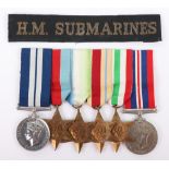 WW2 Submariners Distinguished Service Medal (D.S.M) Group of Six Awarded to Stoker A S Webb, Who Ser