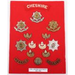 Board of Badges Relating to the Cheshire Regiment