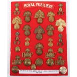 Board of Badges Relating to the Royal Fusiliers