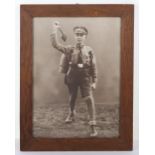 Framed & Glazed Large Studio Photograph of a Boy from the Hitler Youth / Deutsche Jungvolk