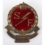 Rare Special Mobile Force Mauritius Cap Badge