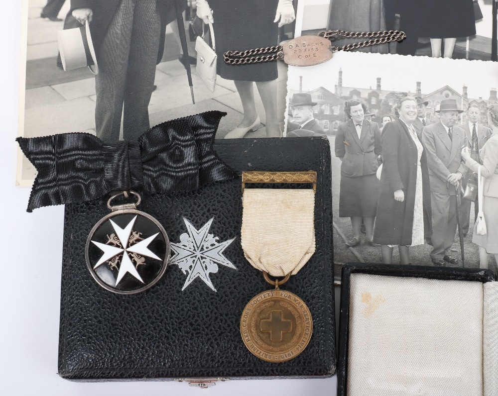 An Interesting Medal Group of Five Awarded to a Resident of Jersey Who Served as a VAD Nurse During - Image 3 of 5