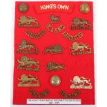 Board of Badges Relating to the Kings Own Royal Regiment (Lancaster)