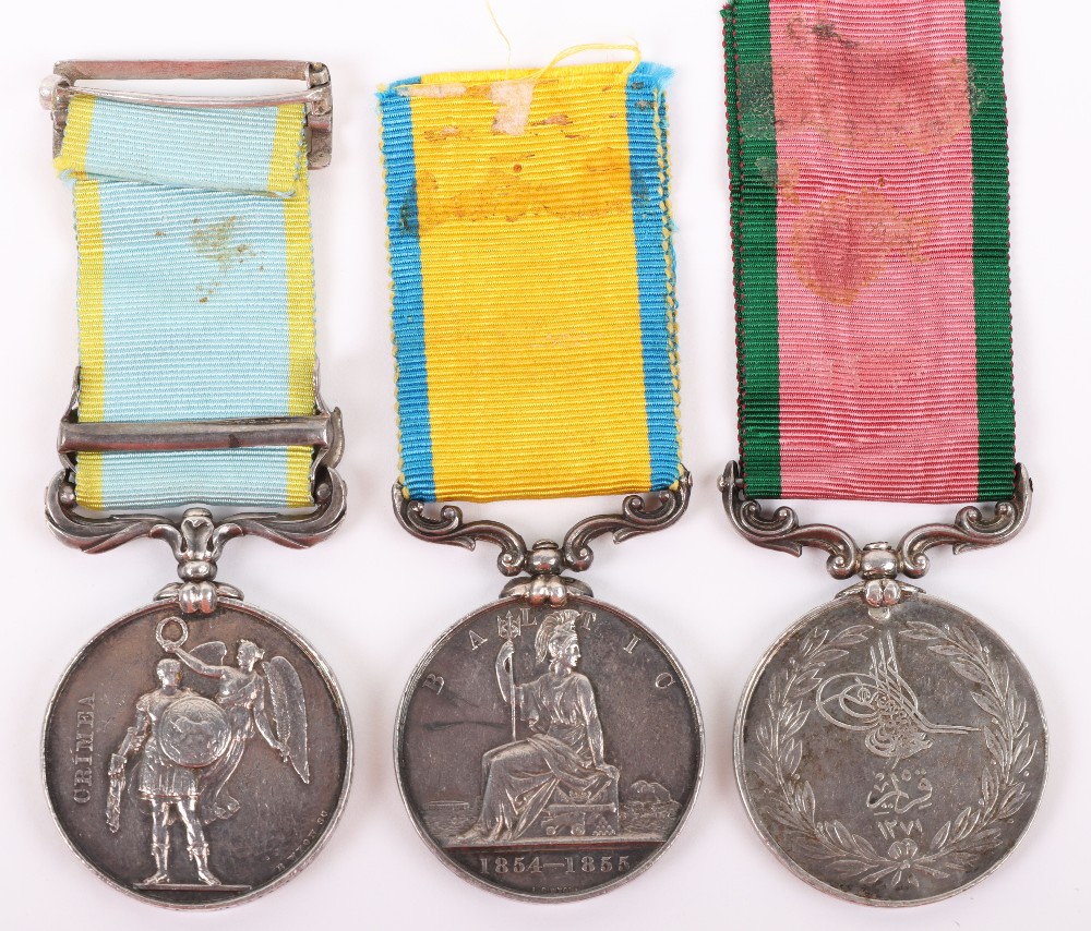 An Interesting Crimean War Medal Group of Three to a Naval Officer Who Was Wounded During the Attack - Image 5 of 5