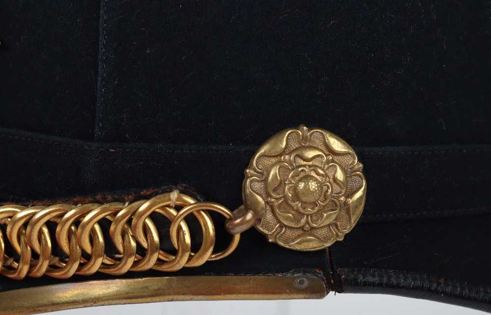 Post 1902 Prince of Wales Leinster Regiment Officers Home Service Helmet Attributed to Lieutenant Co - Image 8 of 11