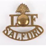 Scarce Lancashire Fusilier Service Battalion Salford Shoulder Title