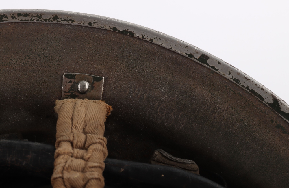 WW2 British Home Front Regional Fire Staff Steel Helmet - Image 8 of 9