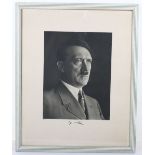 Large Framed Hoffmann Photograph of Adolf Hitler
