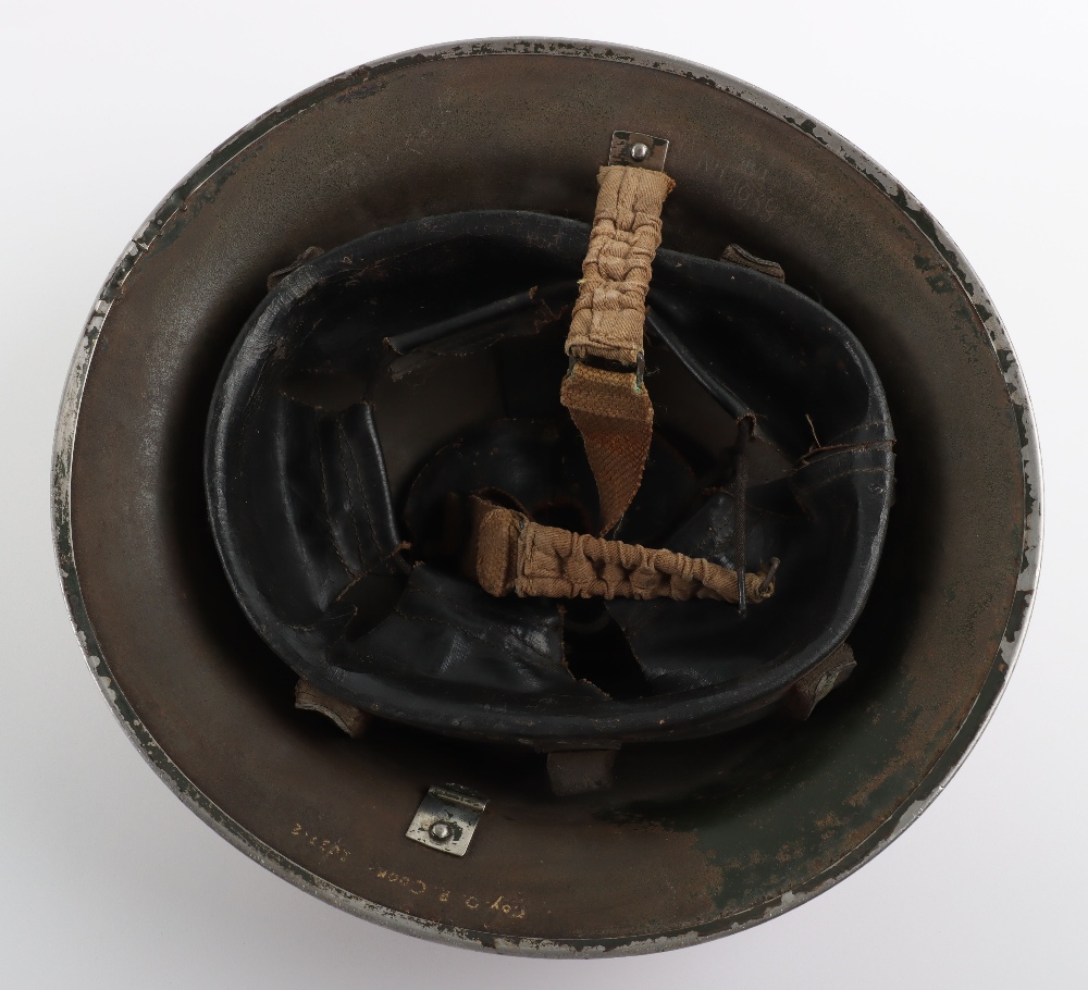 WW2 British Home Front Regional Fire Staff Steel Helmet - Image 7 of 9