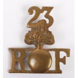Rare 23rd Service Battalion (1st Sportsmans) Royal Fusiliers Shoulder Title