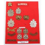 Selection of Badges for the Border Regiment