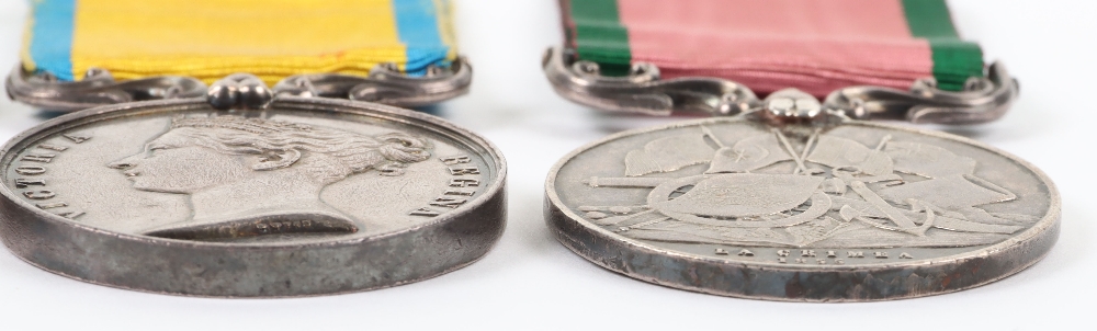 An Interesting Crimean War Medal Group of Three to a Naval Officer Who Was Wounded During the Attack - Image 3 of 5