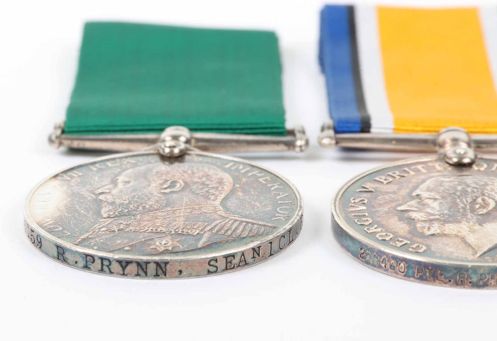 An Unusual Medal Group of Three Covering Service in the Royal Navy Reserve and Devonshire Regiment - Image 3 of 4