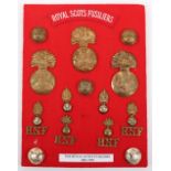 Board of Badges Relating to the Royal Scots Fusiliers
