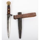 WW1 British Trench Knife Made from Cut Down Lee Metford Bayonet