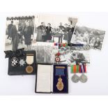 An Interesting Medal Group of Five Awarded to a Resident of Jersey Who Served as a VAD Nurse During