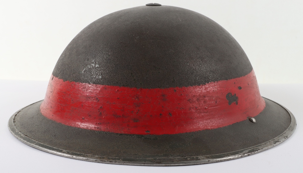 WW2 British Home Front Regional Fire Staff Steel Helmet - Image 6 of 9