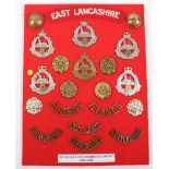 Board of Badges Relating to the East Lancashire Regiment