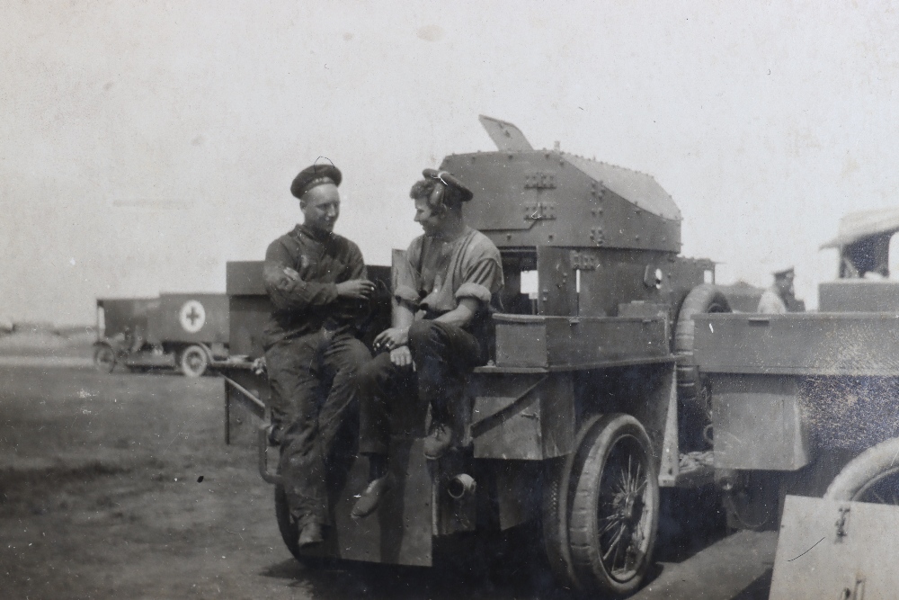 Great War Medal Group of Four to a Member of the Royal Naval Air Service Who Served in Armoured Cars - Image 6 of 7