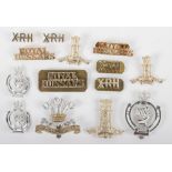 Selection of Anodised Cavalry Regiment Badges and Insignia