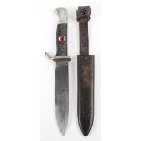 Third Reich Hitler Youth Boys Dagger by F W Holler Solingen