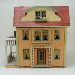 A Moritz Gottschalk model 6312 dolls house with garden, German 1927,