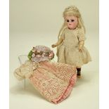 Kestner 192 miniature bisque head doll, German circa 1890,