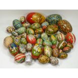 Large collection of lithographed printed Easter eggs, various dates,