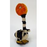 Fun mohair Character Pelican Beacon bird, 1930s,