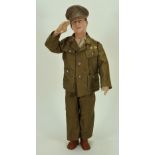 A General Douglas MacArthur portrait doll, probably by Freundlich American circa 1942,