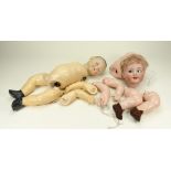 A.M 353 oriental bisque head baby doll, German circa 1910,