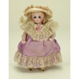 Kestner miniature all-bisque doll, German circa 1890,