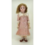 DEP bisque head doll, German for the French market, circa 1910,