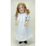 A large Heaubach Koppelsdorf 302 bisque head doll, German circa 1910,