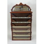 A Phillips’ Cigarettes six drawer wall cabinet dispenser, early 20th century,