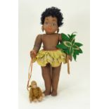 An interesting Josephine Baker cloth doll, circa 1926,