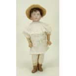 Kammer & Reinhardt 101 bisque head character doll, German circa 1910,