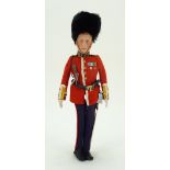Farnell Alpha Toys King George VI felt portrait doll, circa 1937,