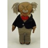 A rare Chad Valley David Lloyd George M.P cloth doll, circa 1925,