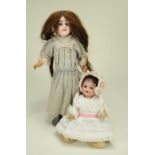 A small Trebor bisque head baby doll, German circa 1920,