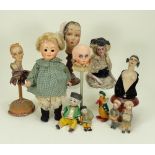 Collection of various dolls and related pieces,