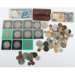 A mixed lot of GB and world coinage