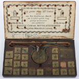 Johann Caspar Mittelstenscheid Set Of Coin Scales And Weights