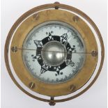 A brass ships compass