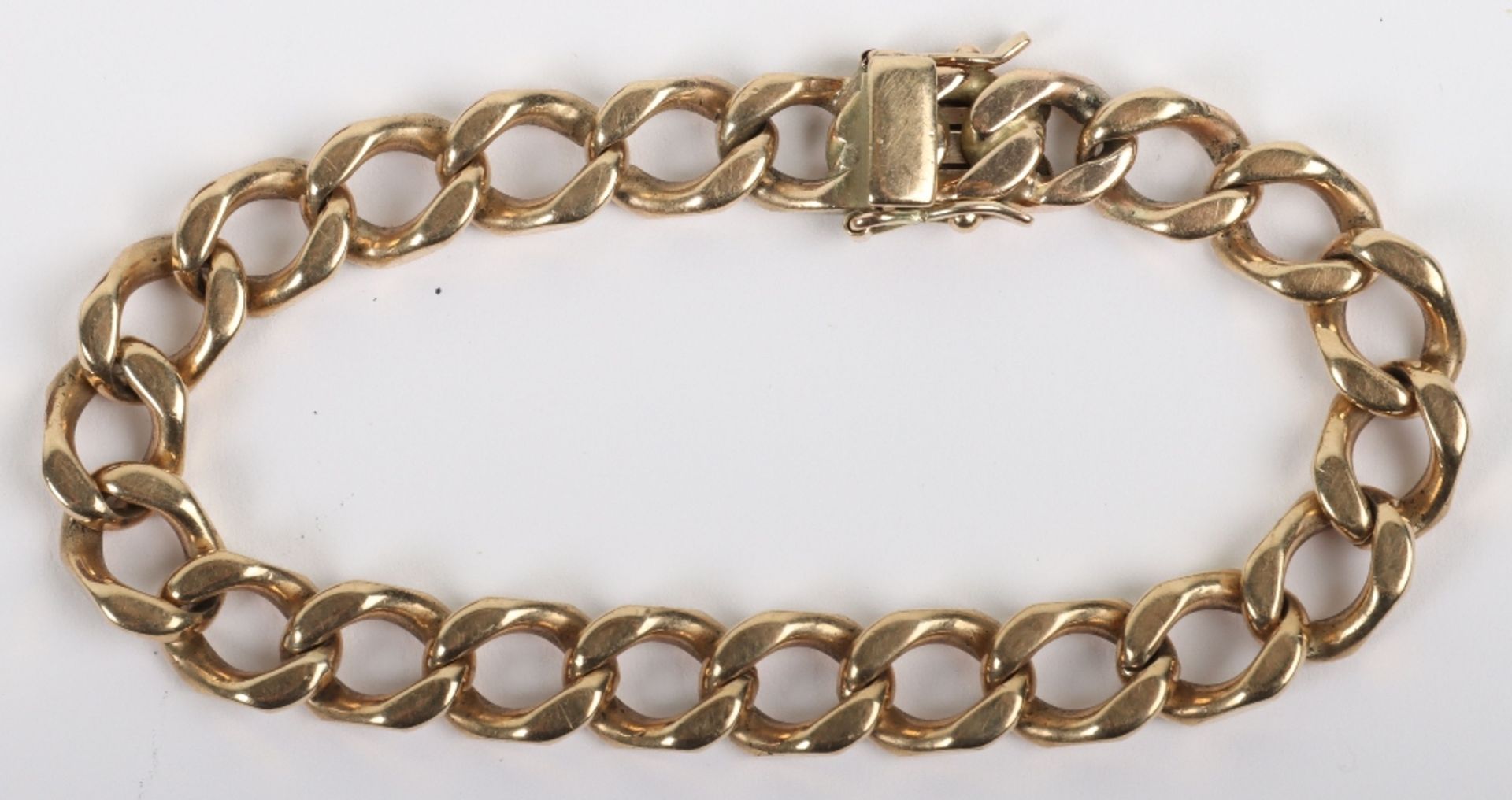 A 9ct gold link bracelet, - Image 4 of 4