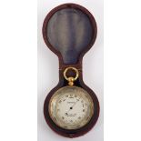 A fine late 19th century pocket barometer, by J. Malden & Co Ltd, Manchester