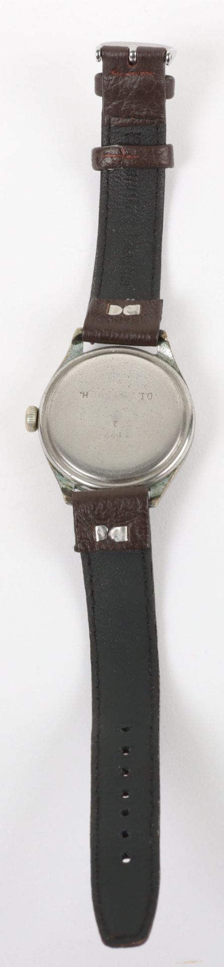 A rare German DIH military wristwatch by Helvetia - Image 5 of 5