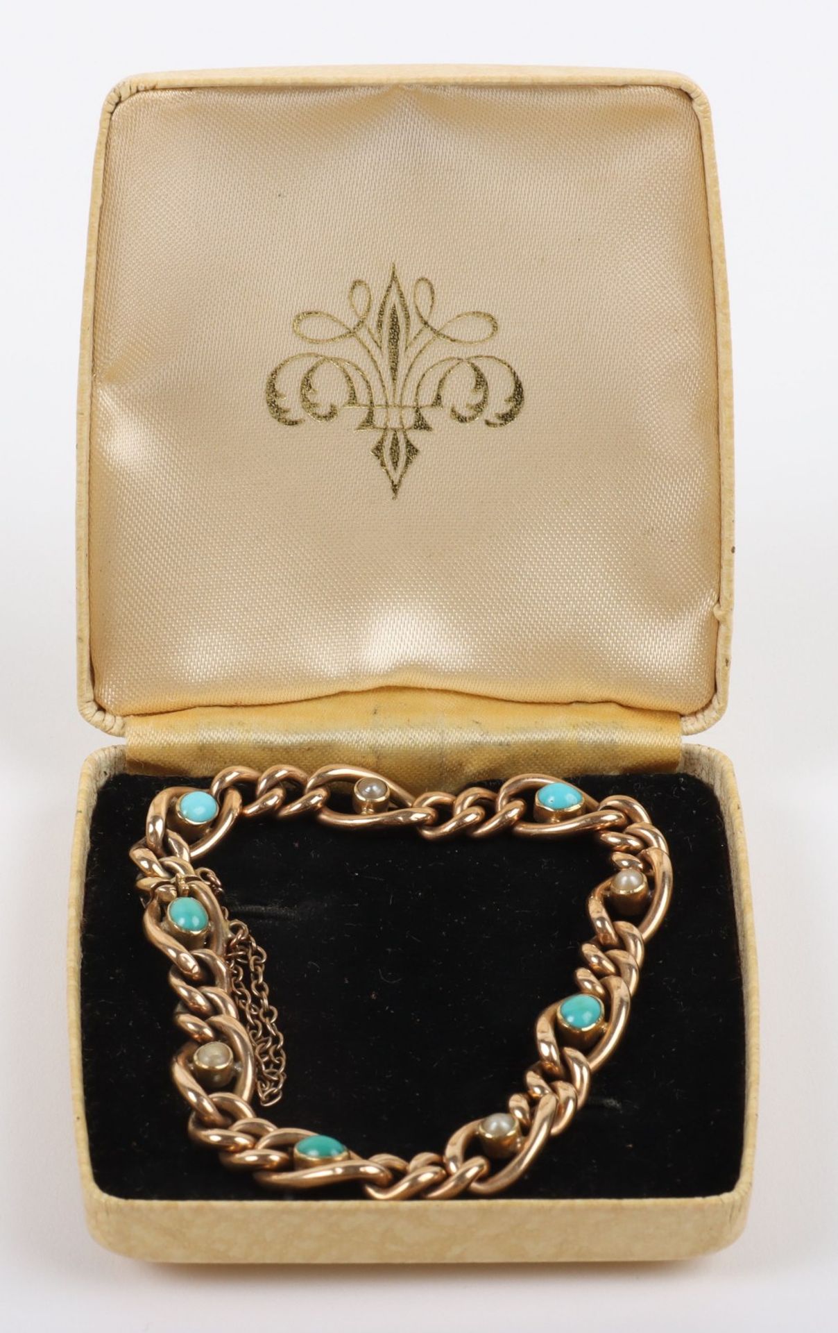 A 15ct turquoise and pearl bracelet - Image 2 of 5